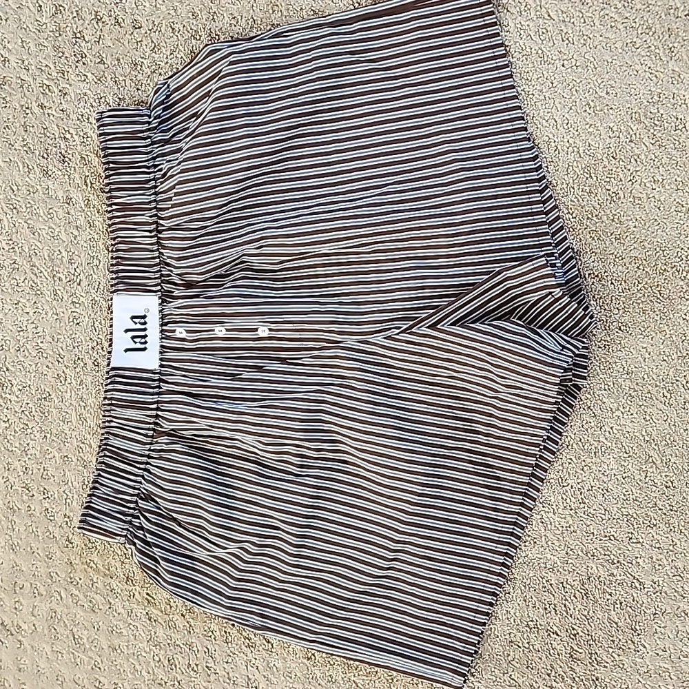 Dressed in LALA Good Fortune Boxer L/XL in Ex-Boyfriend Stripe- NWOT